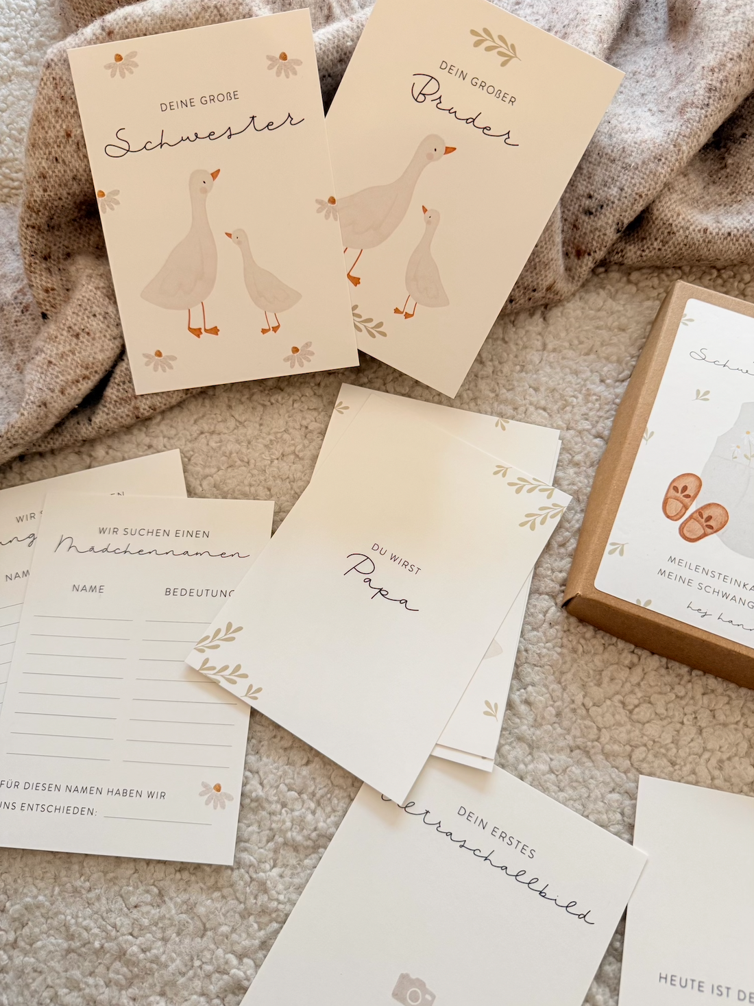 Meilensteinkarten Schwangerschaft 