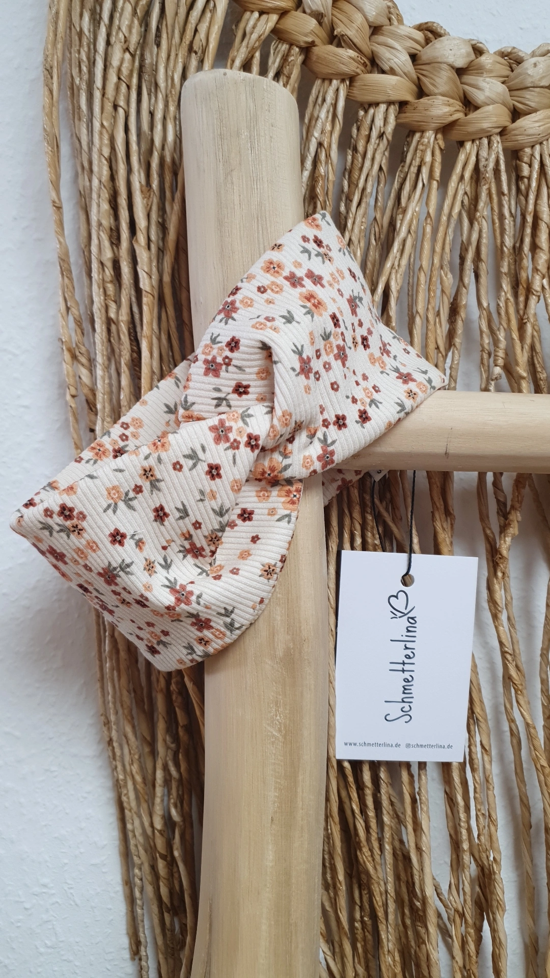 Stirnband Blumen peach 