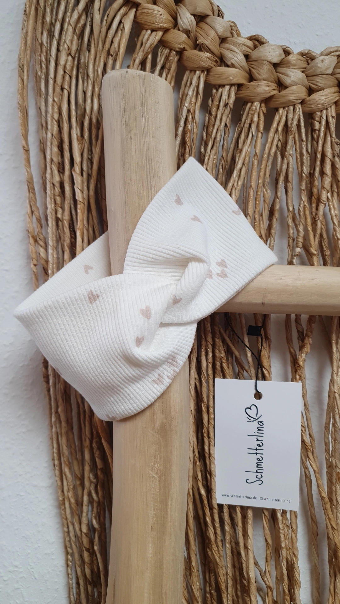 Stirnband Miniherzen blush 