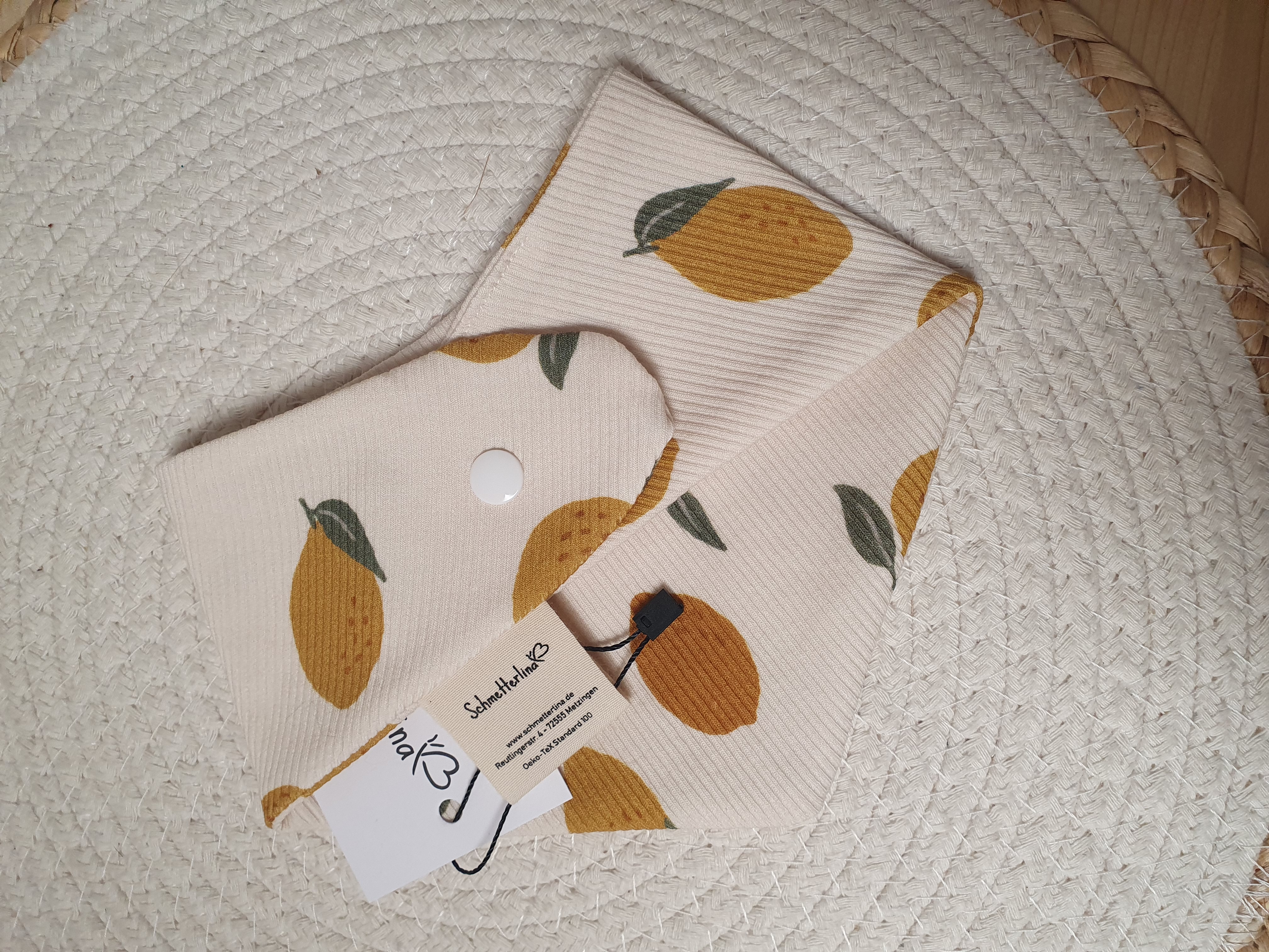 Dreieckstuch Rib Zitrone