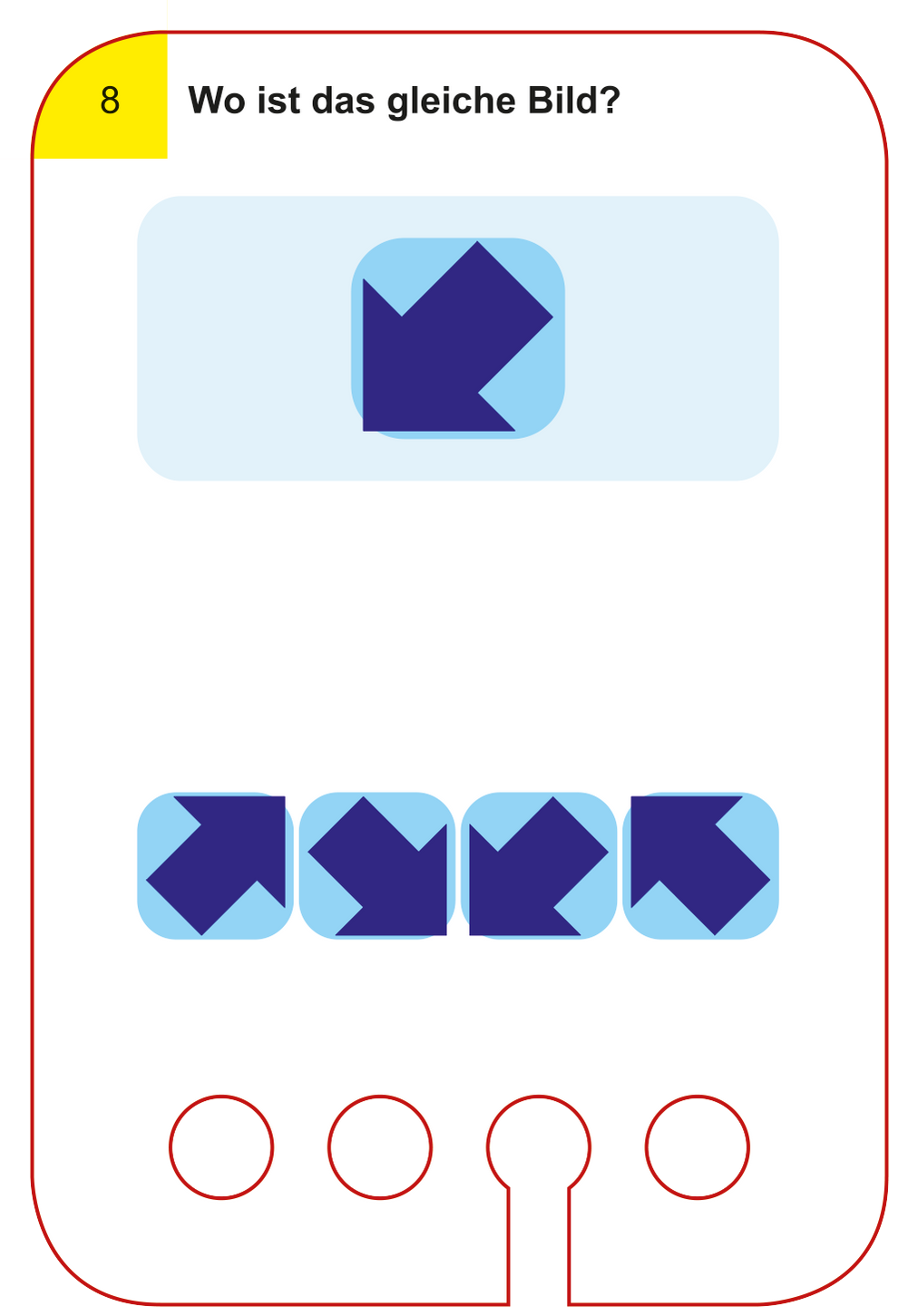 Kartensatz Wo ist das gleiche Bild? 5+