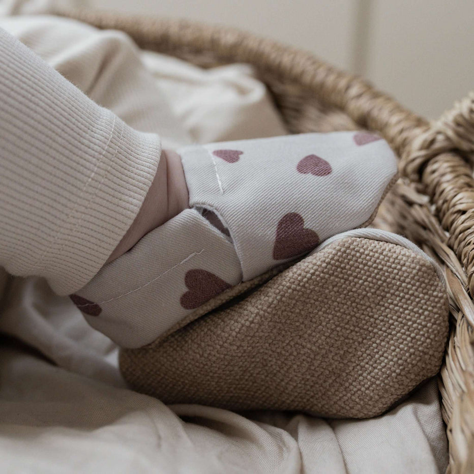 Vegan shoes -  Tiny hearts- 