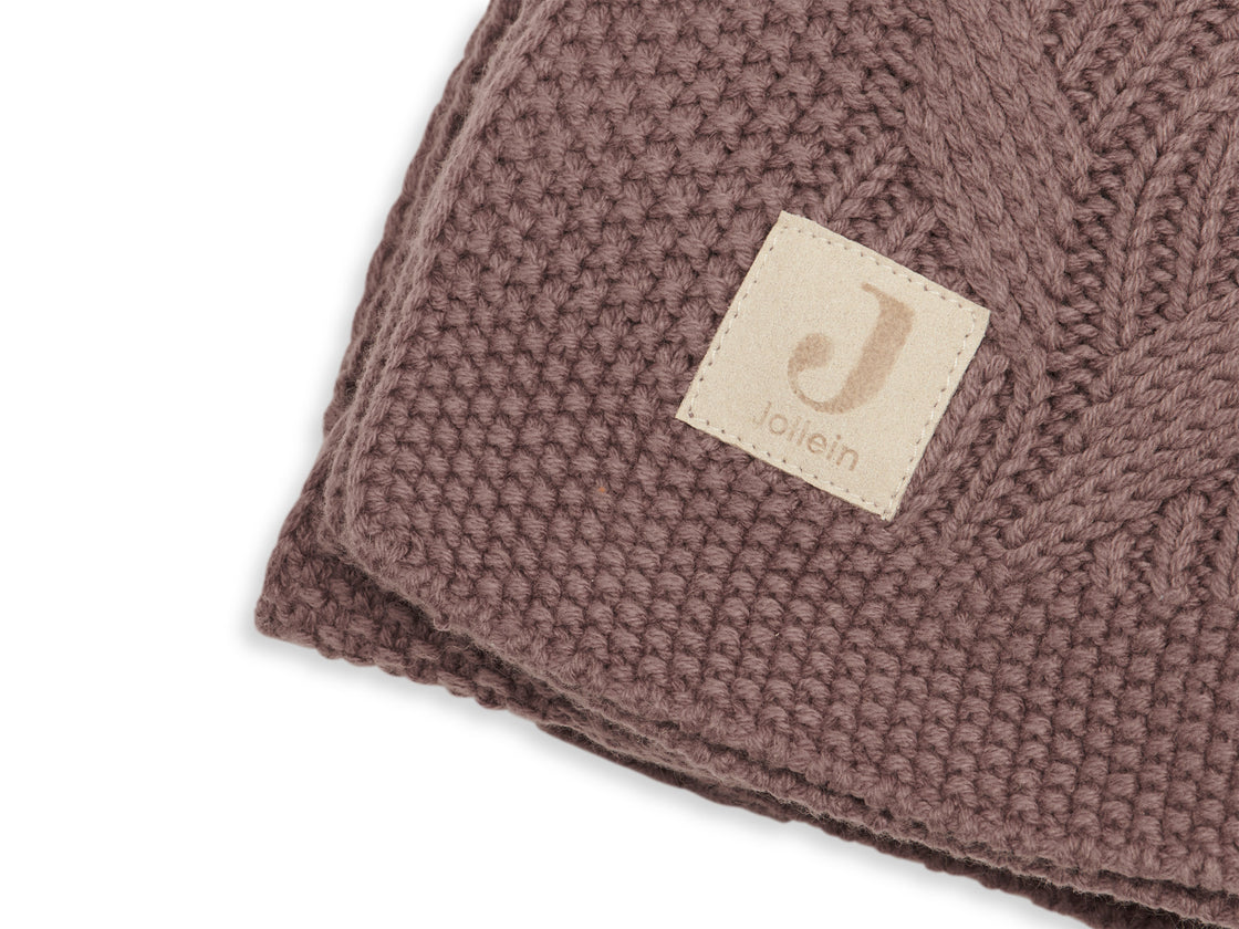 Decke knit 75x100 - chestnut