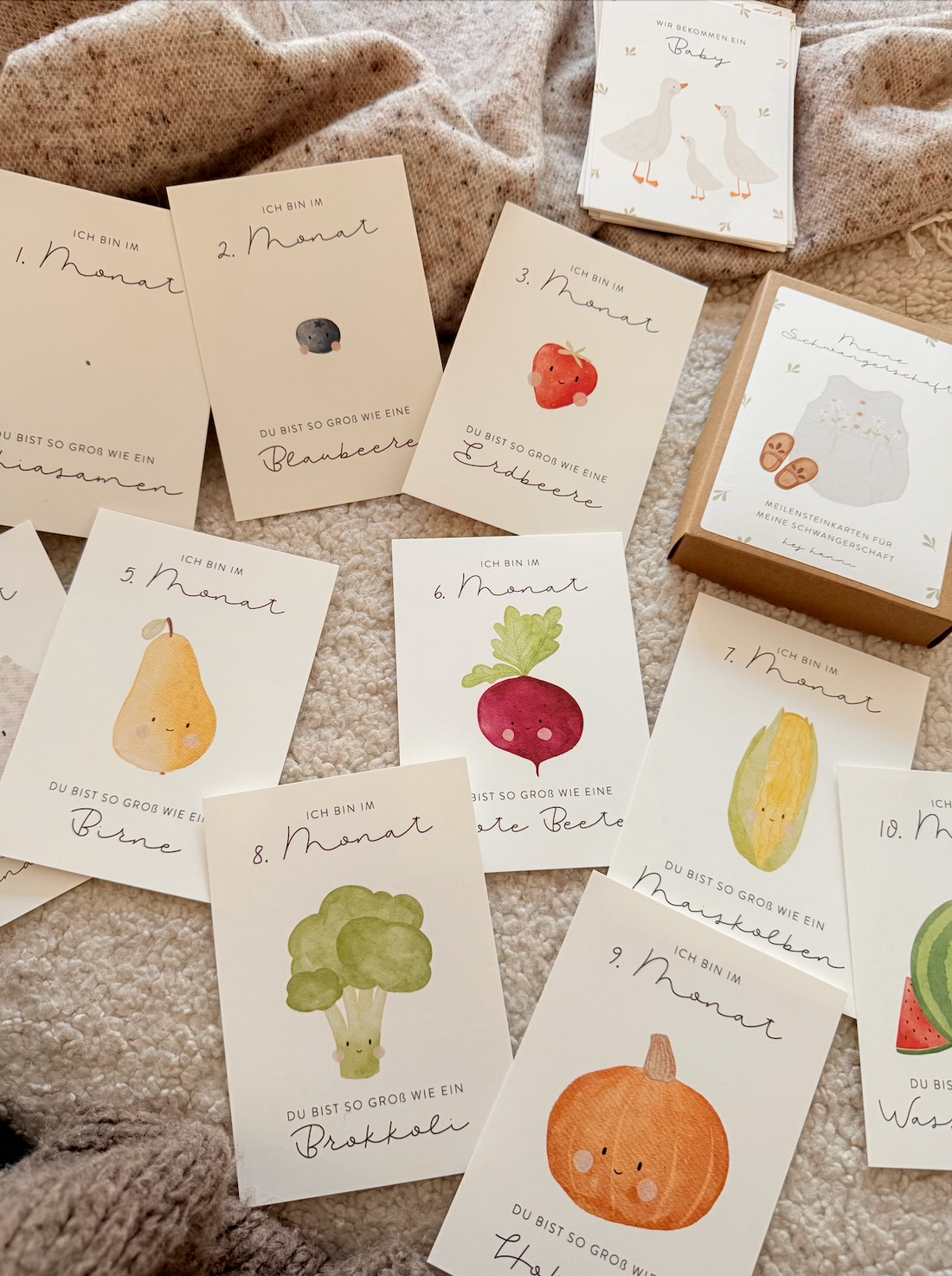 Meilensteinkarten Schwangerschaft 