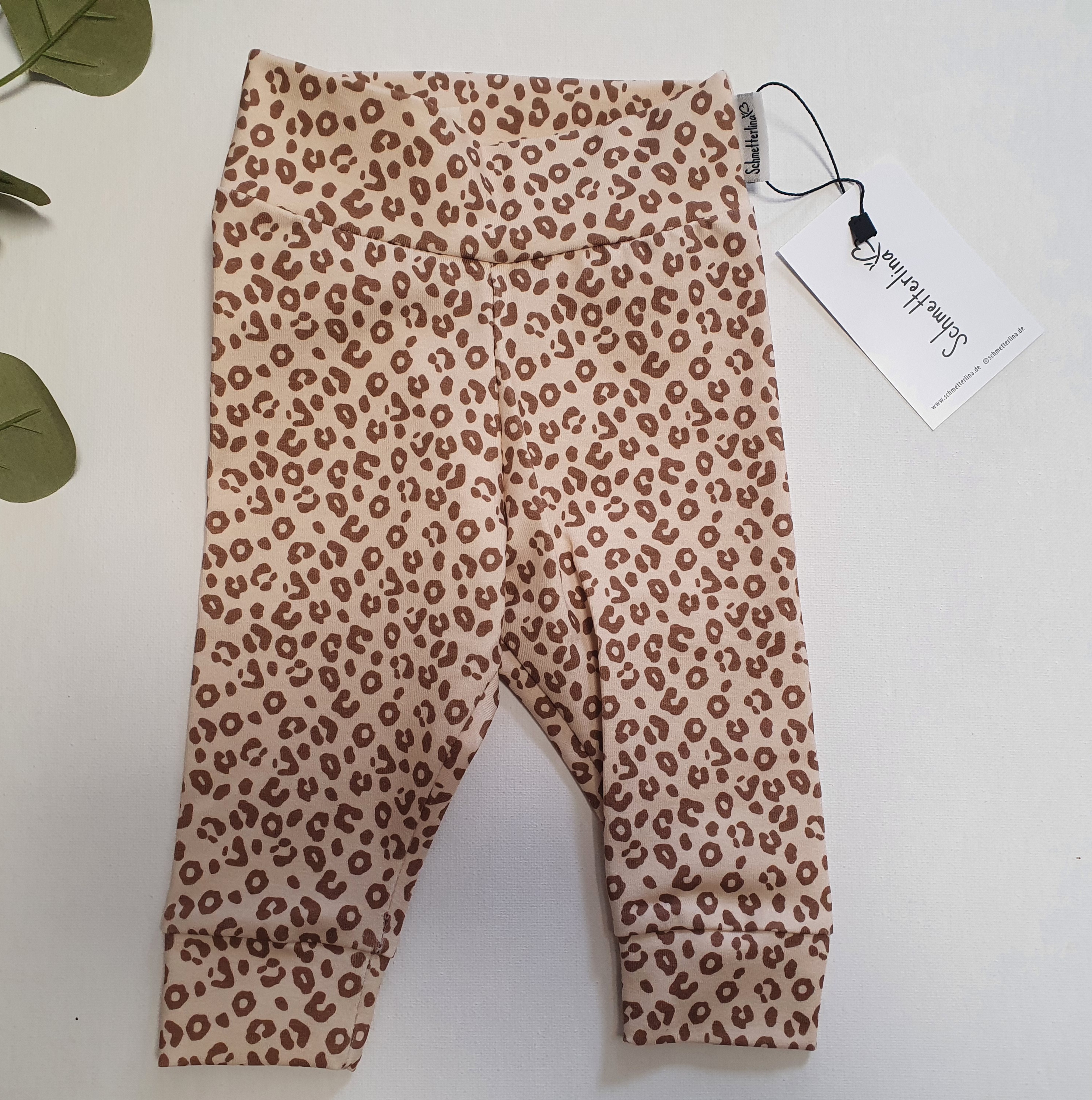 Leggings Rib Leopard beige