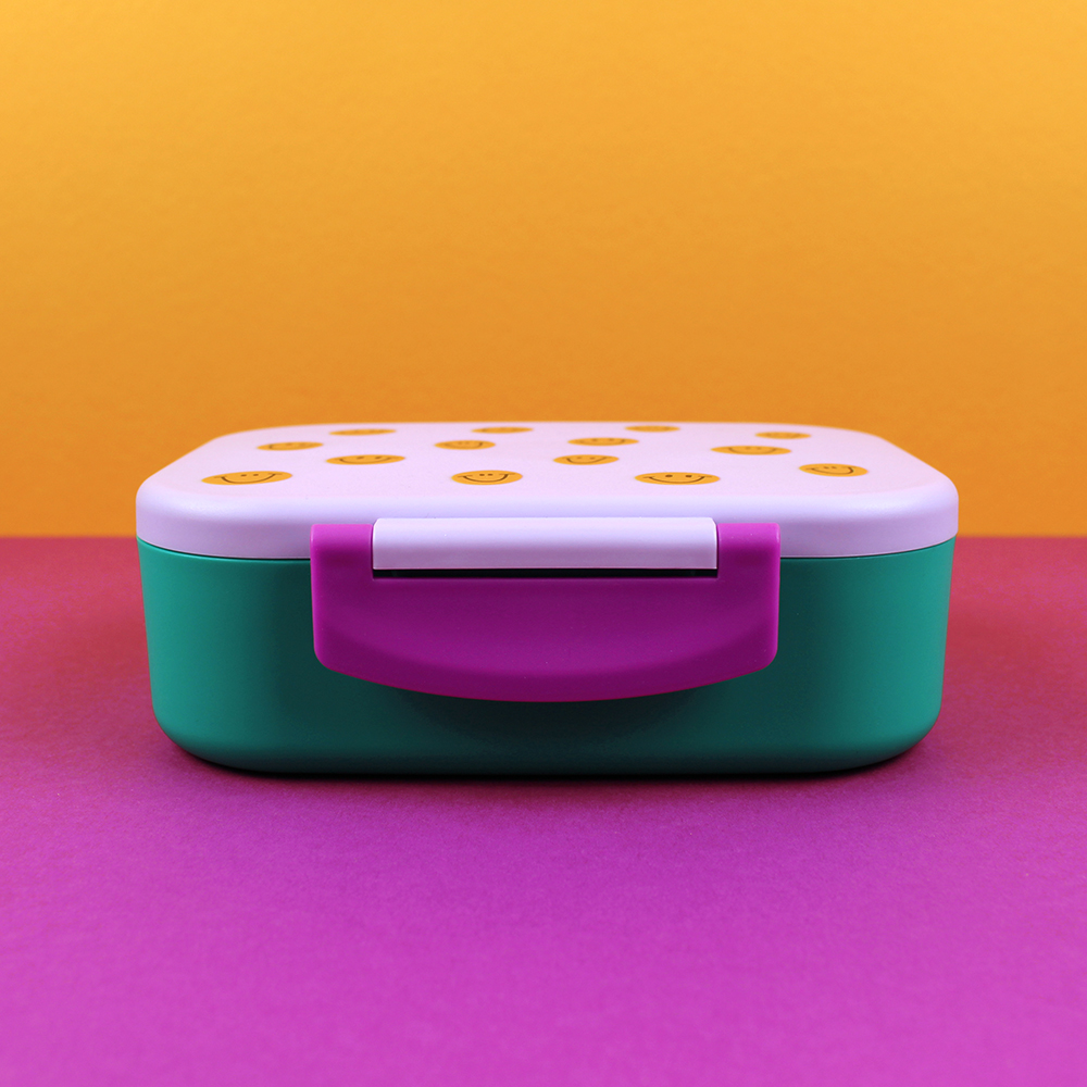 Lunchbox Smile flieder/grün/violett