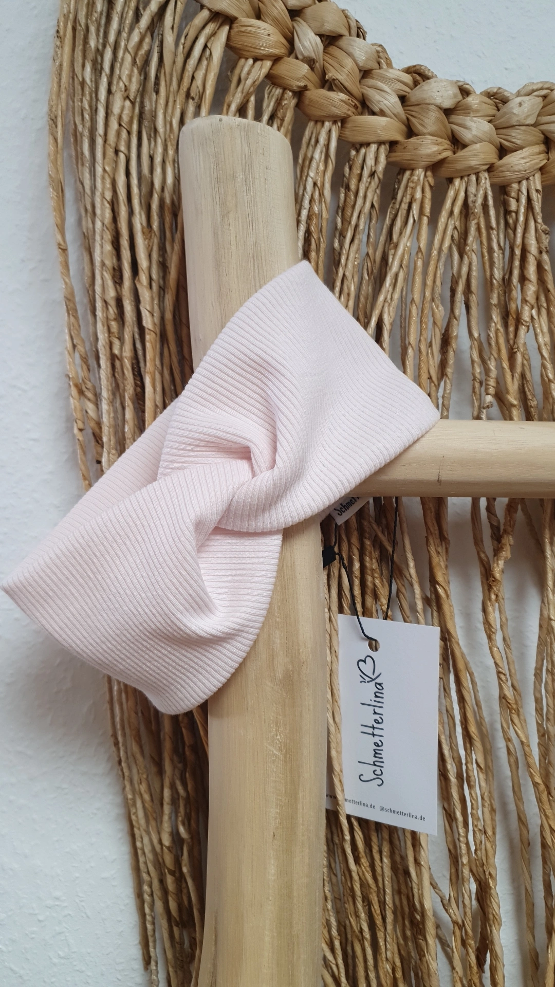 Stirnband pastellrosa 